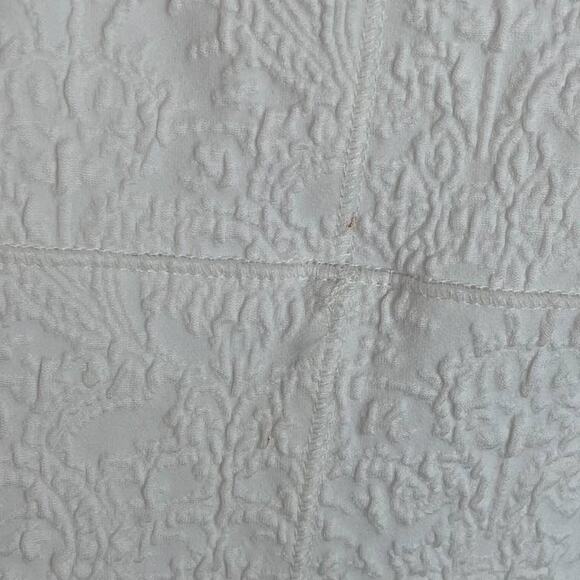 Opening Ceremony Textured White O-Ring Ruffle Hem Midi Dress - Picture 13 of 16